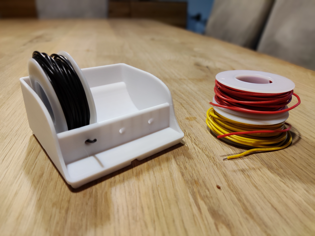 Gridfinity Kabel Spulenhalter Drahthalter