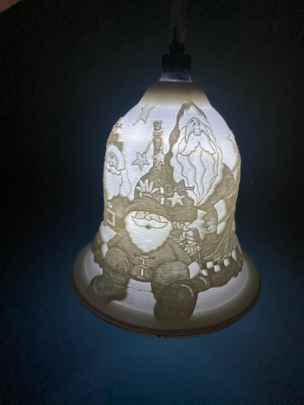 santa christmas bell
