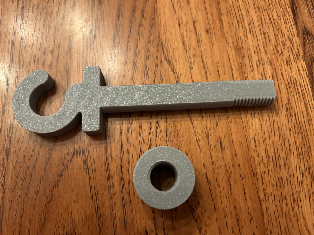 Bolt on 3/8 power rack or multi use utility hook.