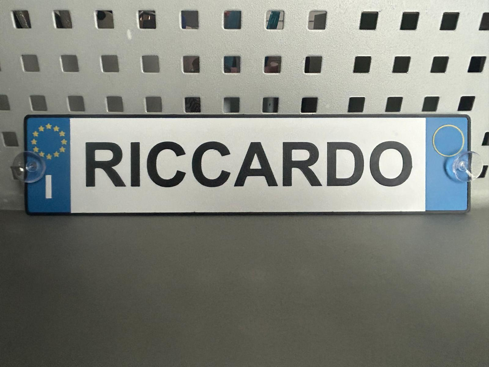 targa personalizzabile IT V3