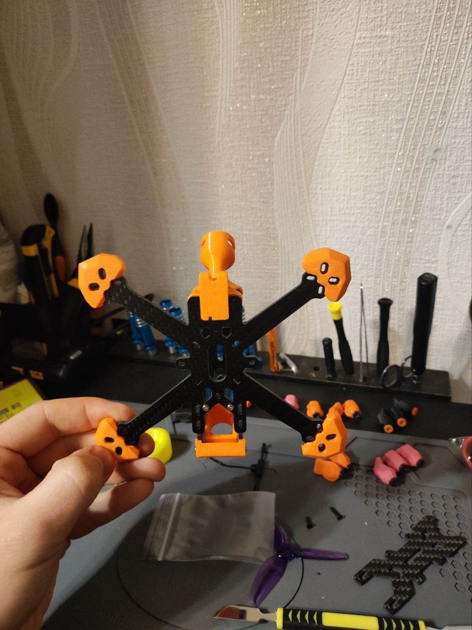 Lightweight 3 inch drone frame STRIDER