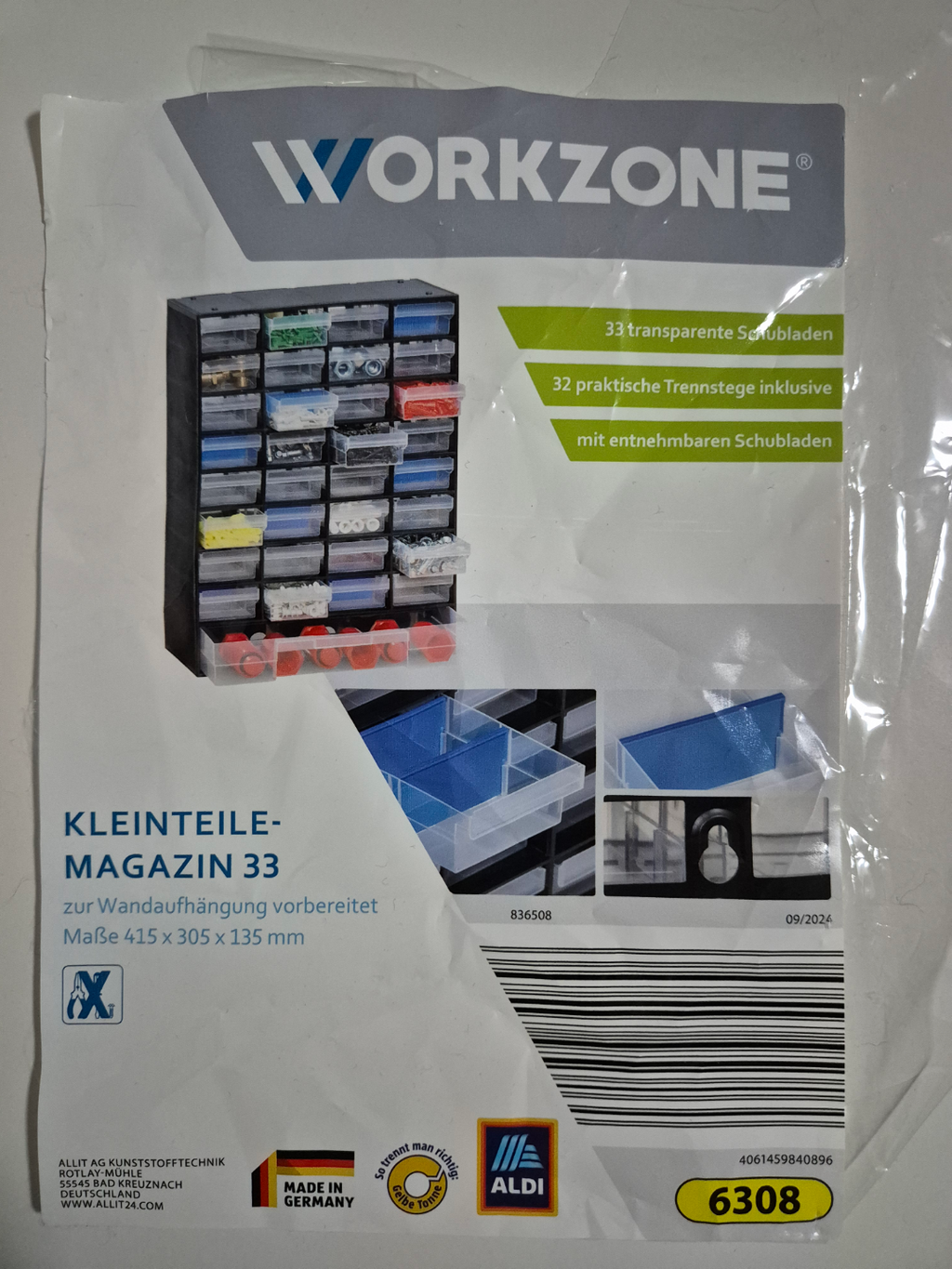 Dividers (Trennstege) - drawers ALDI Workzone 6308