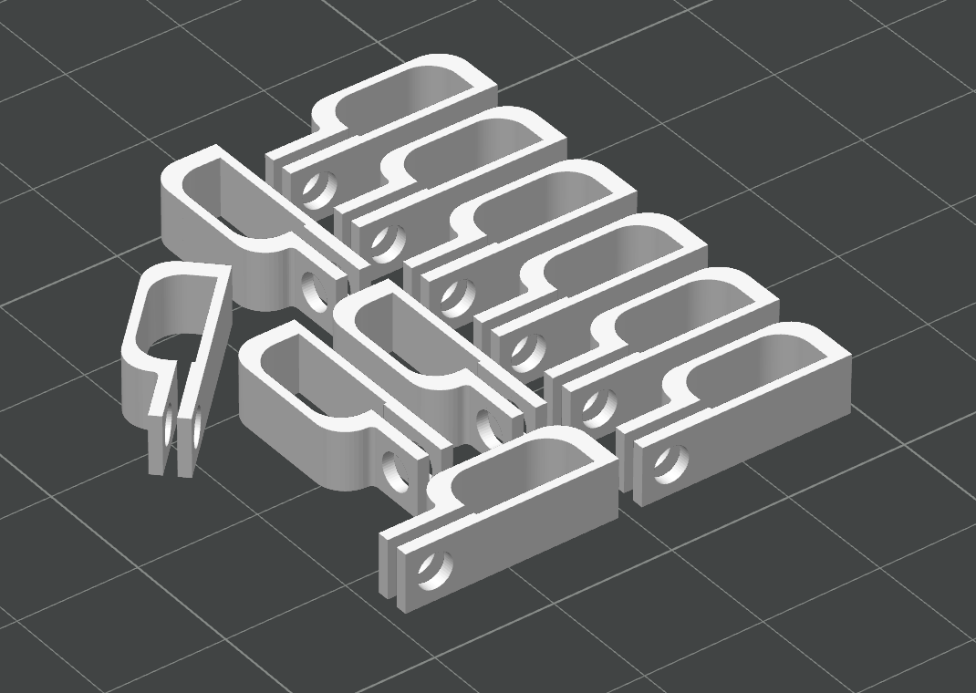 LED Strip Holder Clamp 10mm width 3mm screw size