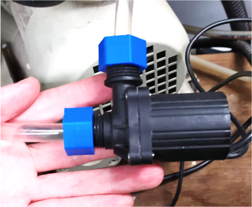 Sprinkling head for filament extrusion water cooling