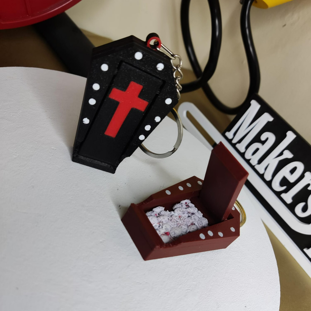 KEYCHAIN PHONE HOLDER COFFIN (LLAVERO ATAUD PORTA CELULAR)
