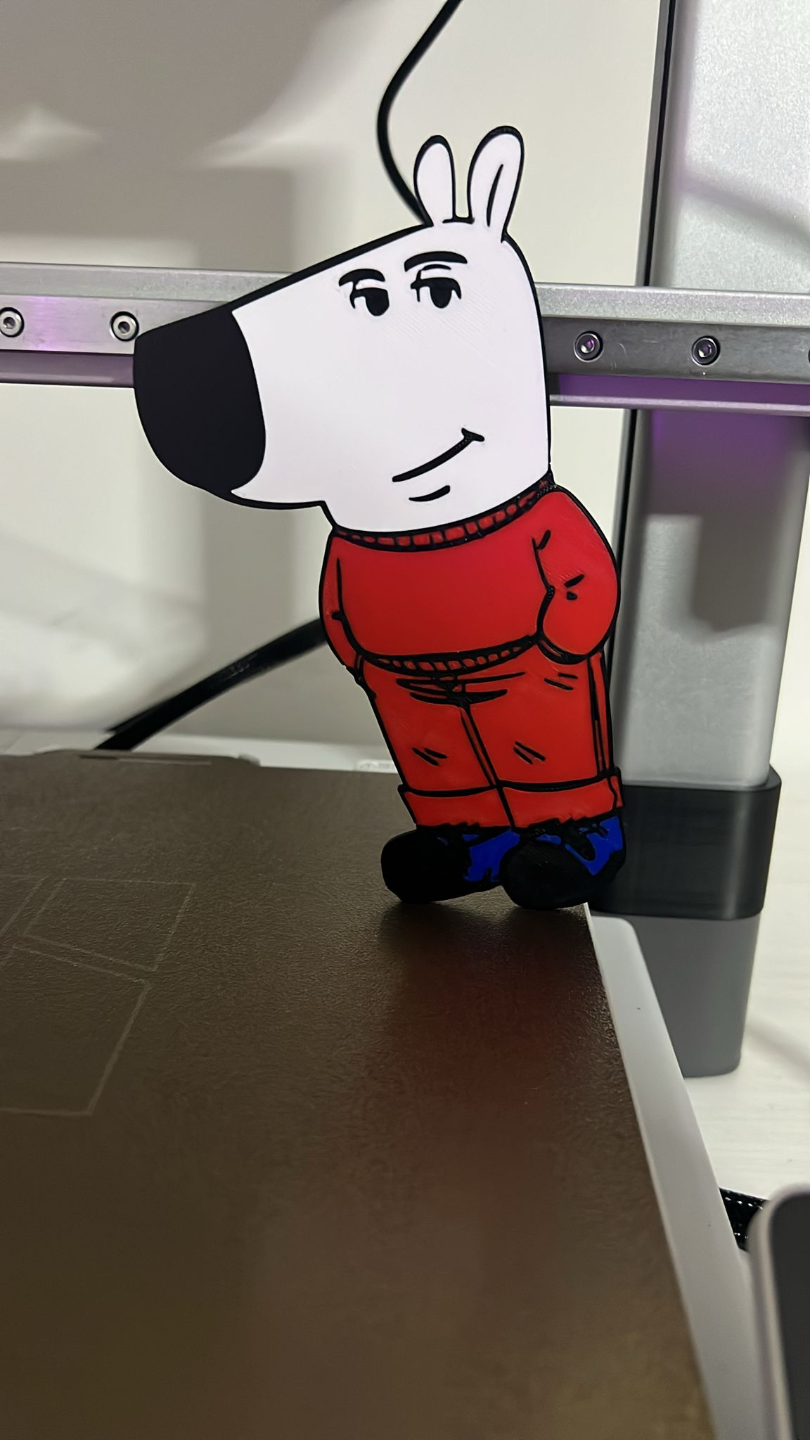 Chill Guy - Profiles for 2D Model and Keychain