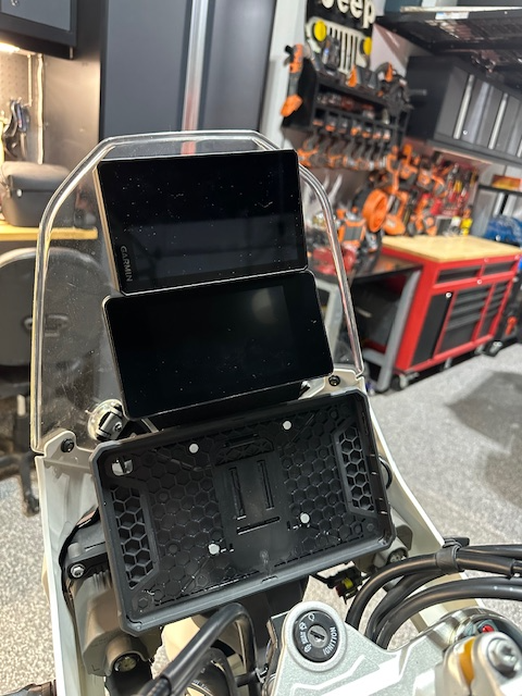 Kove 450 Rally Tablet / GPS mount with lower and upper mounting, Upper RAM ball