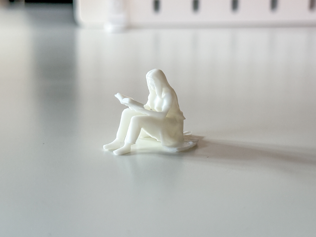 Miniature Sitting Woman/Reader for your Diorama