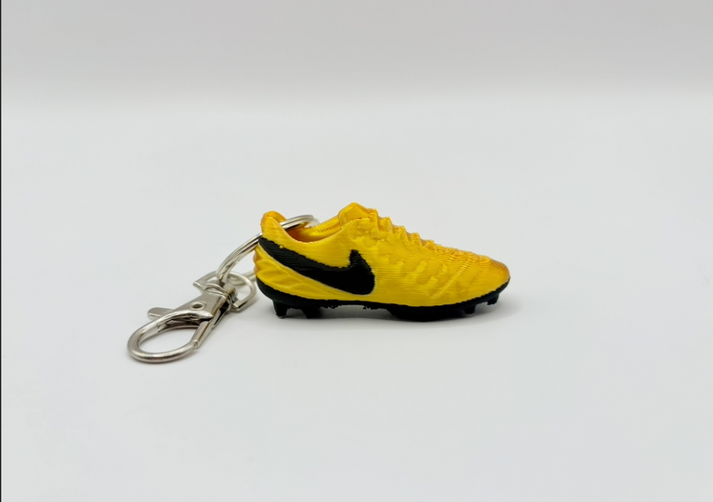 Mini Golden Soccer Cleats Keychain