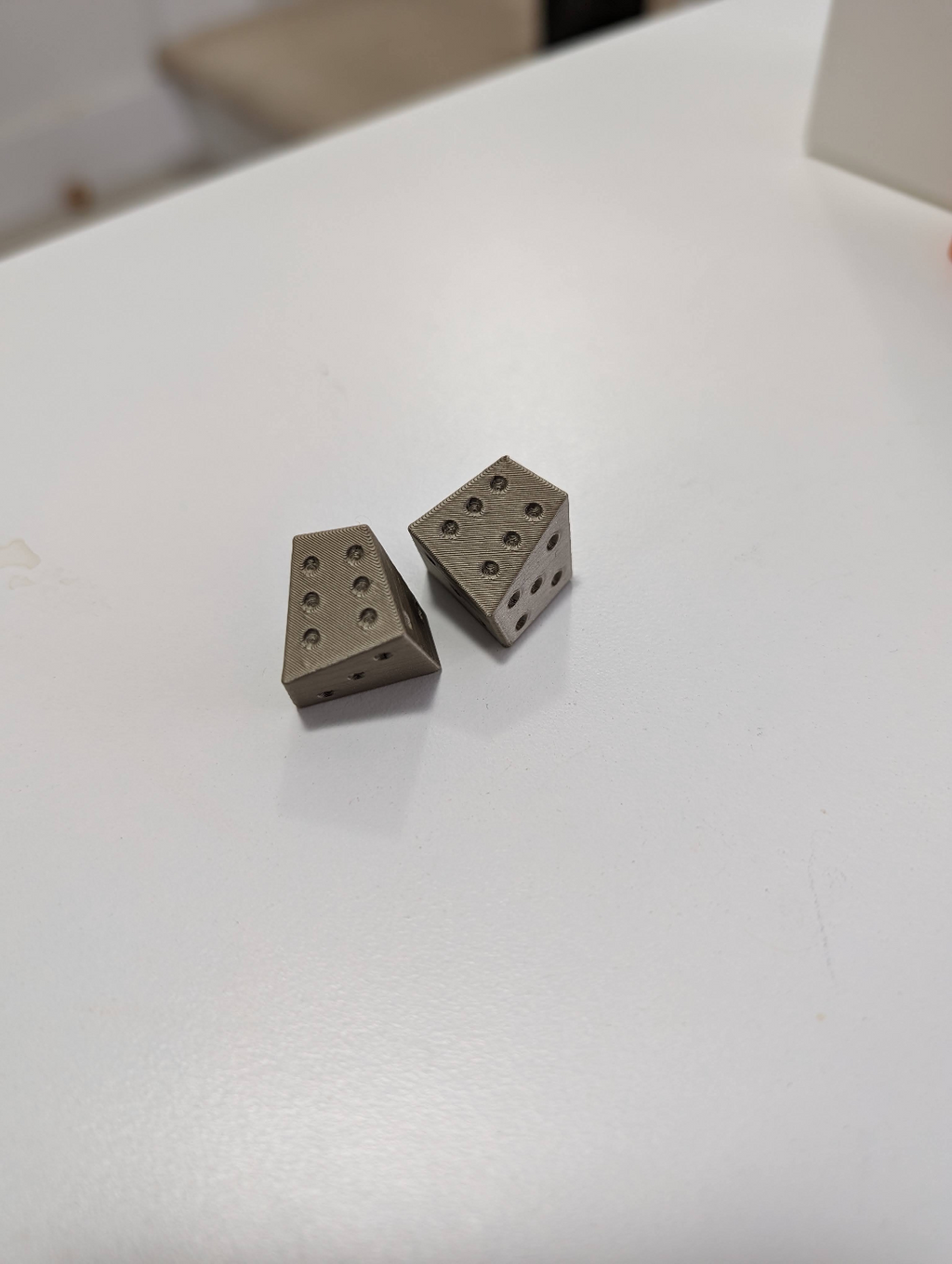 Skew Dice: The least symmetric fair D6s you can make!