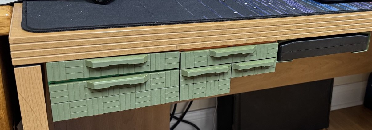 Modular Underdesk/table GEN2 Drawers quick locks