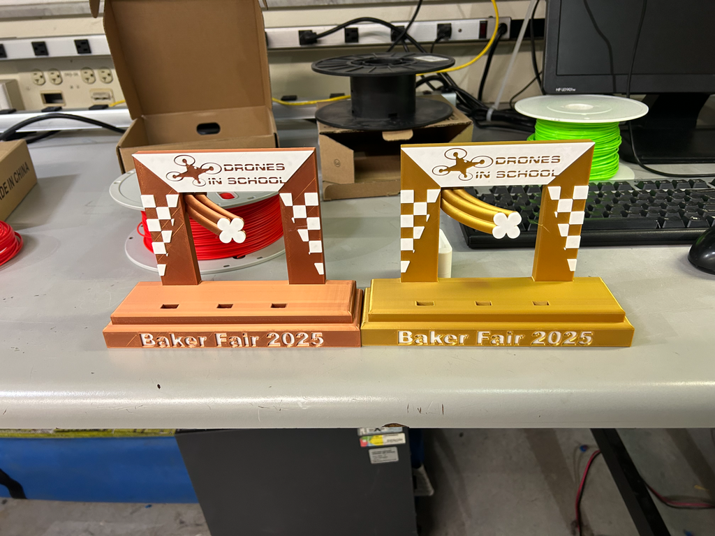 Drones In school Race trophy