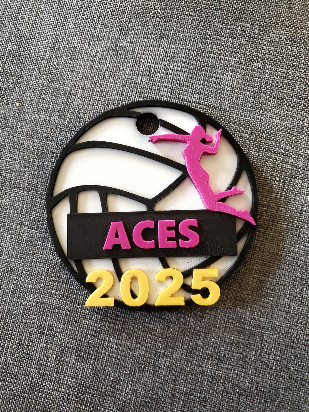 Volleyball Medal (Blank - Customize with own name)