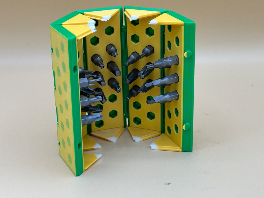 Pentagon-shaped Bit Roll Container: Smart Storage Solution