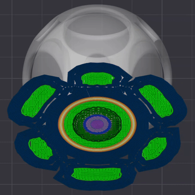 Spinning Sphere Inside Sphere Fidget Toy