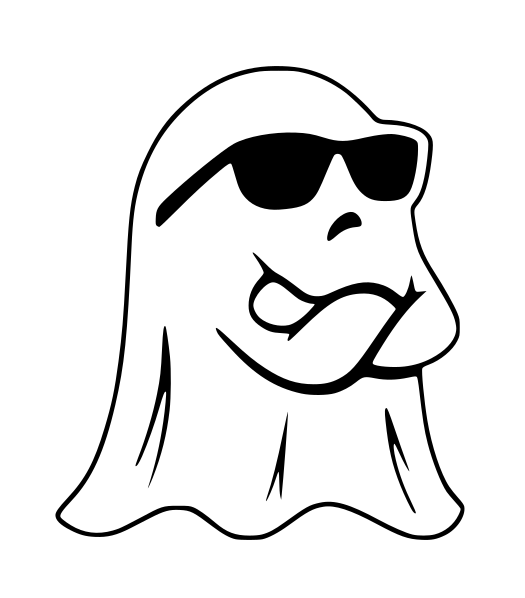 Ghost With Glasses + keychain version