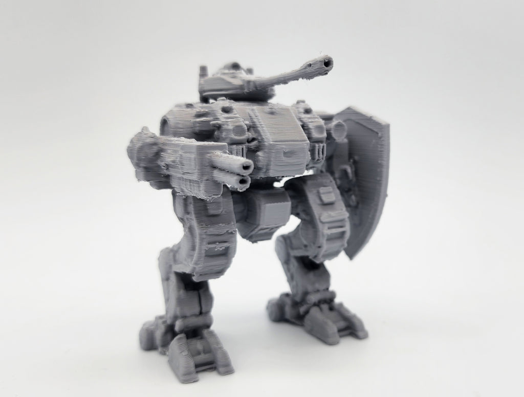 Bipedal Battle Mech with Shield