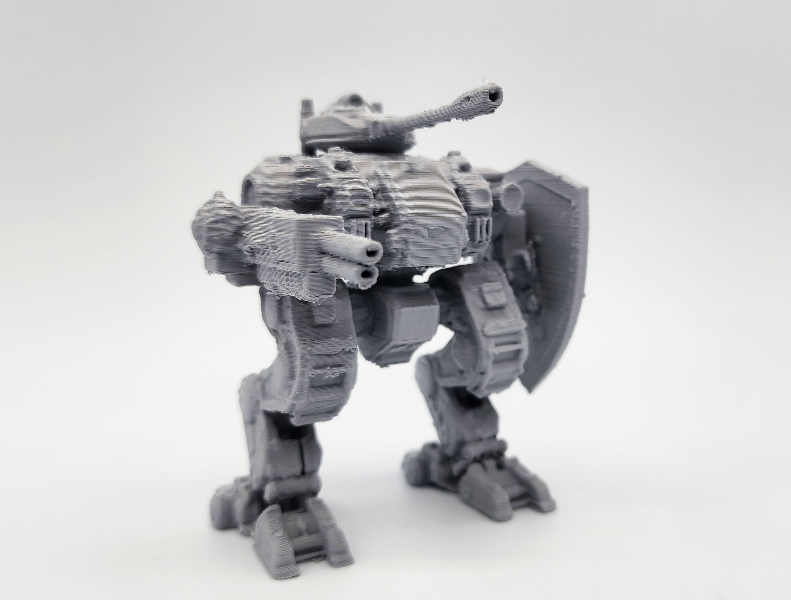 Bipedal Battle Mech with Shield