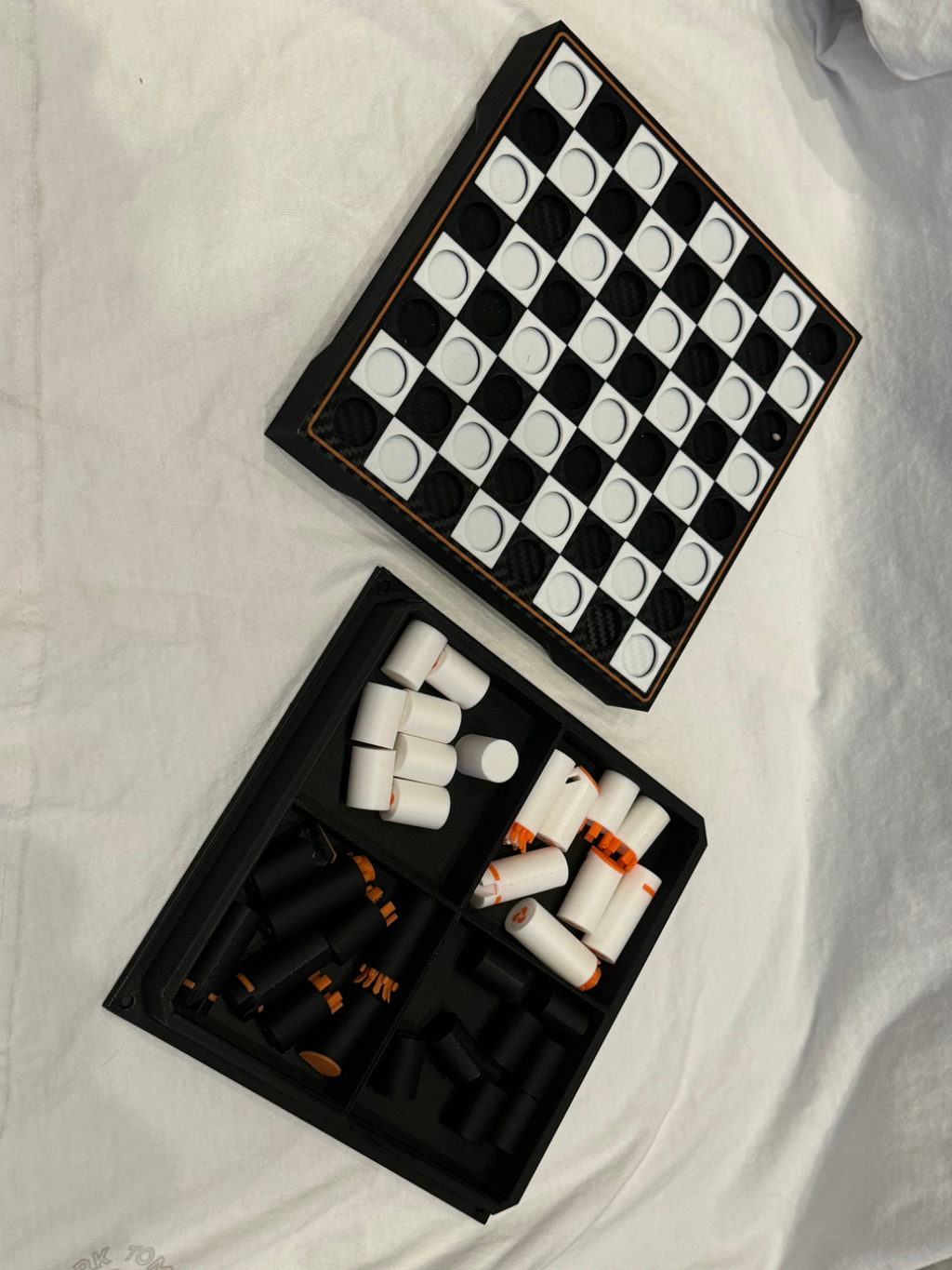 Chess with foldable Chessboard and 2Color Figures