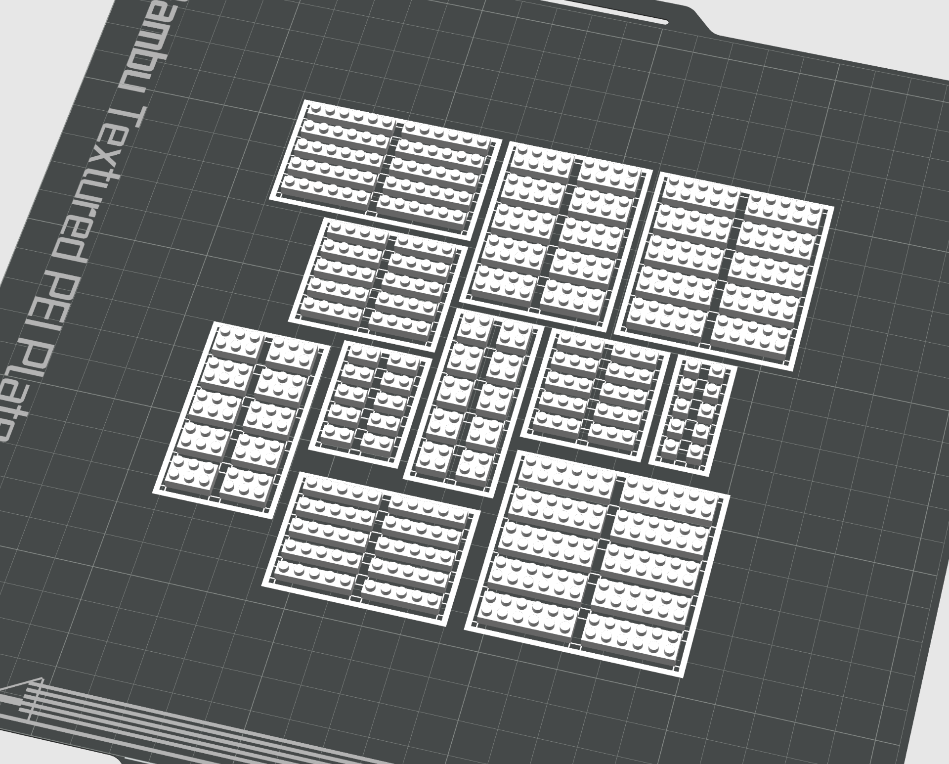 Nanoblocks (11 types x 10pcs/mat) building bricks
