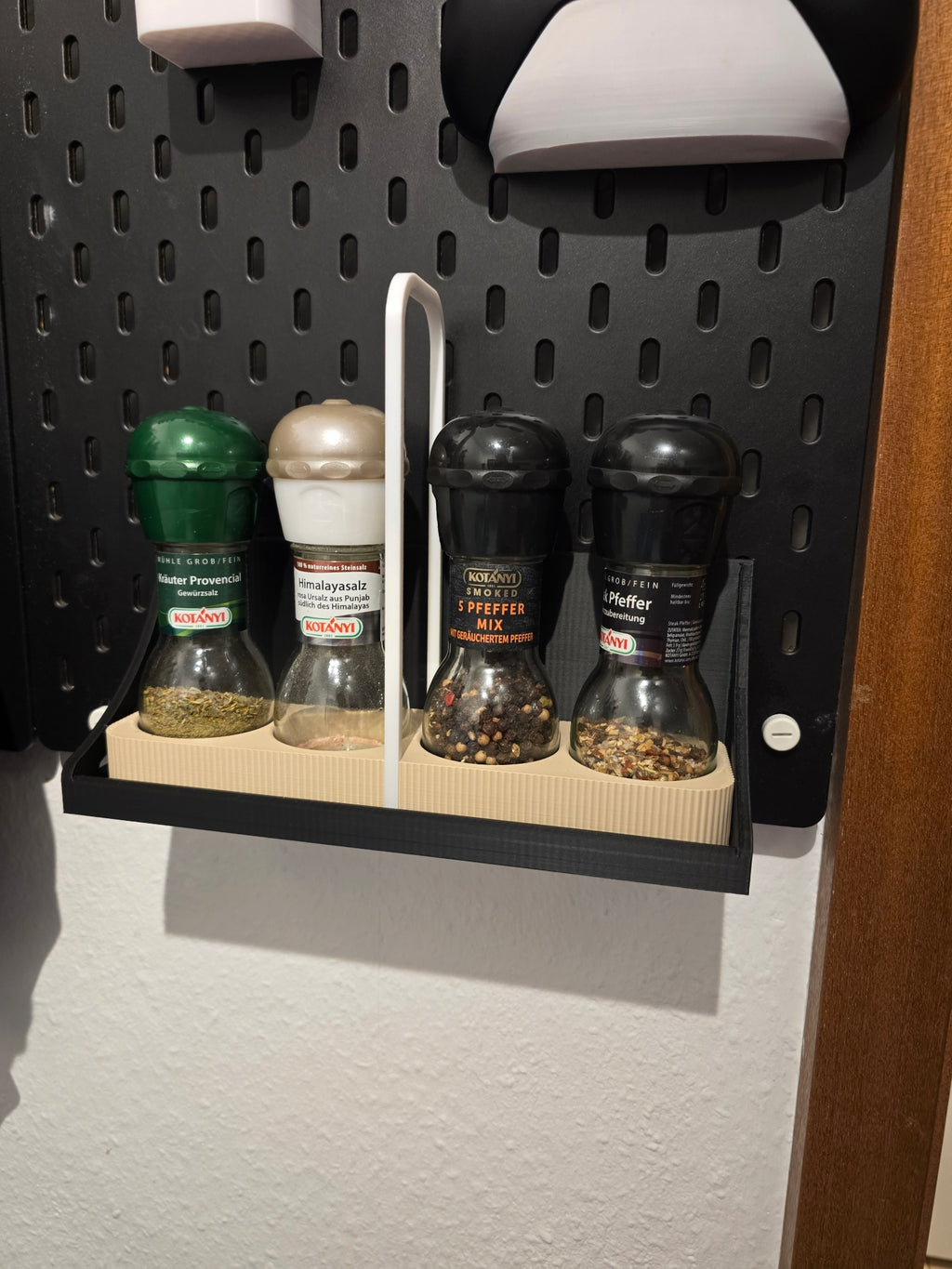 SKÅDIS Pegboard and Shelf for Spice Grinders