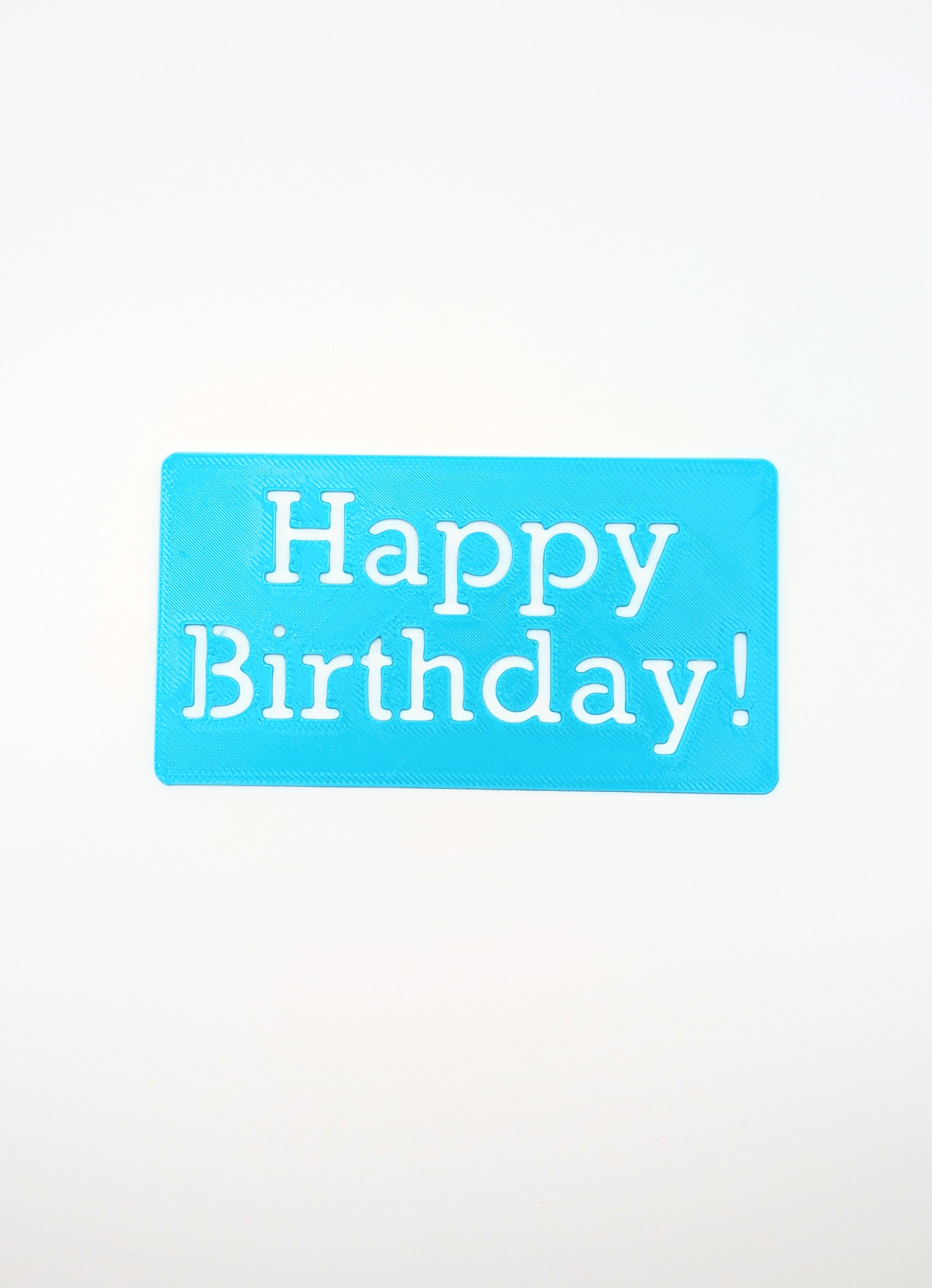 Happy Birthday Stencil, Slab Serif Font