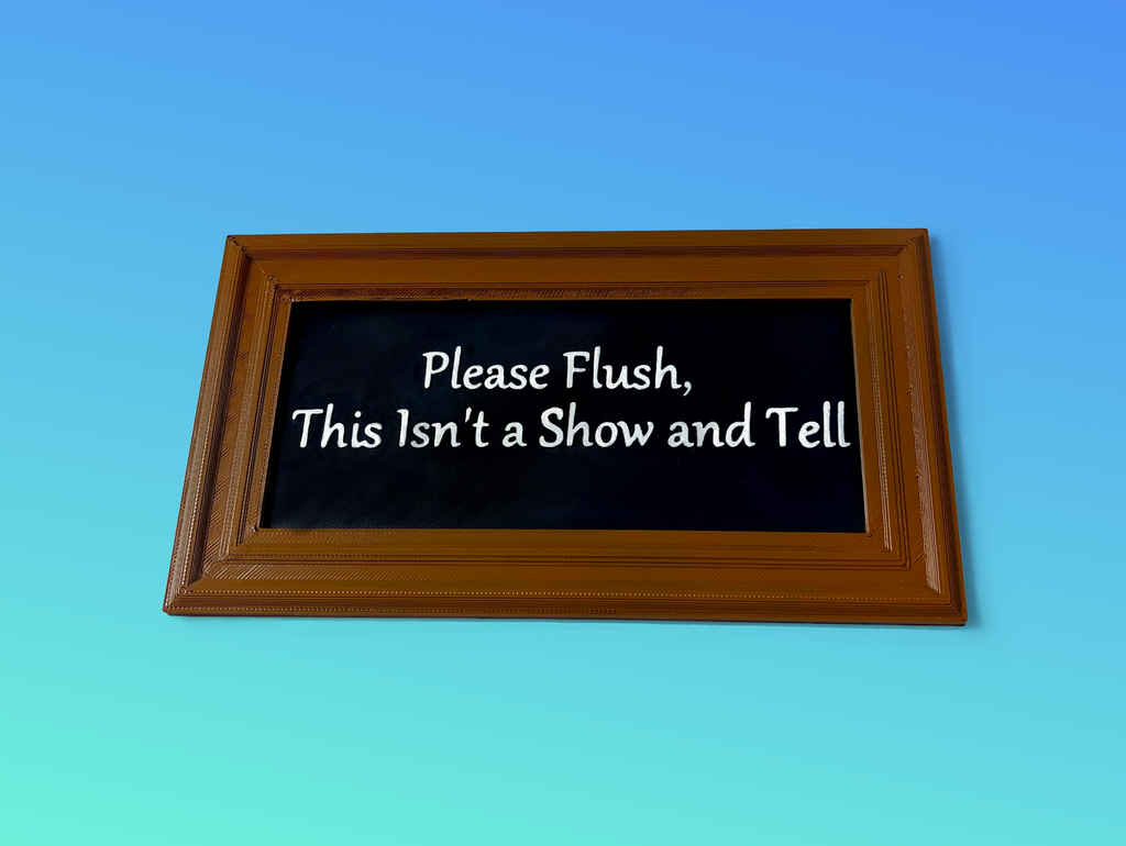Please Flush Novelty Sign