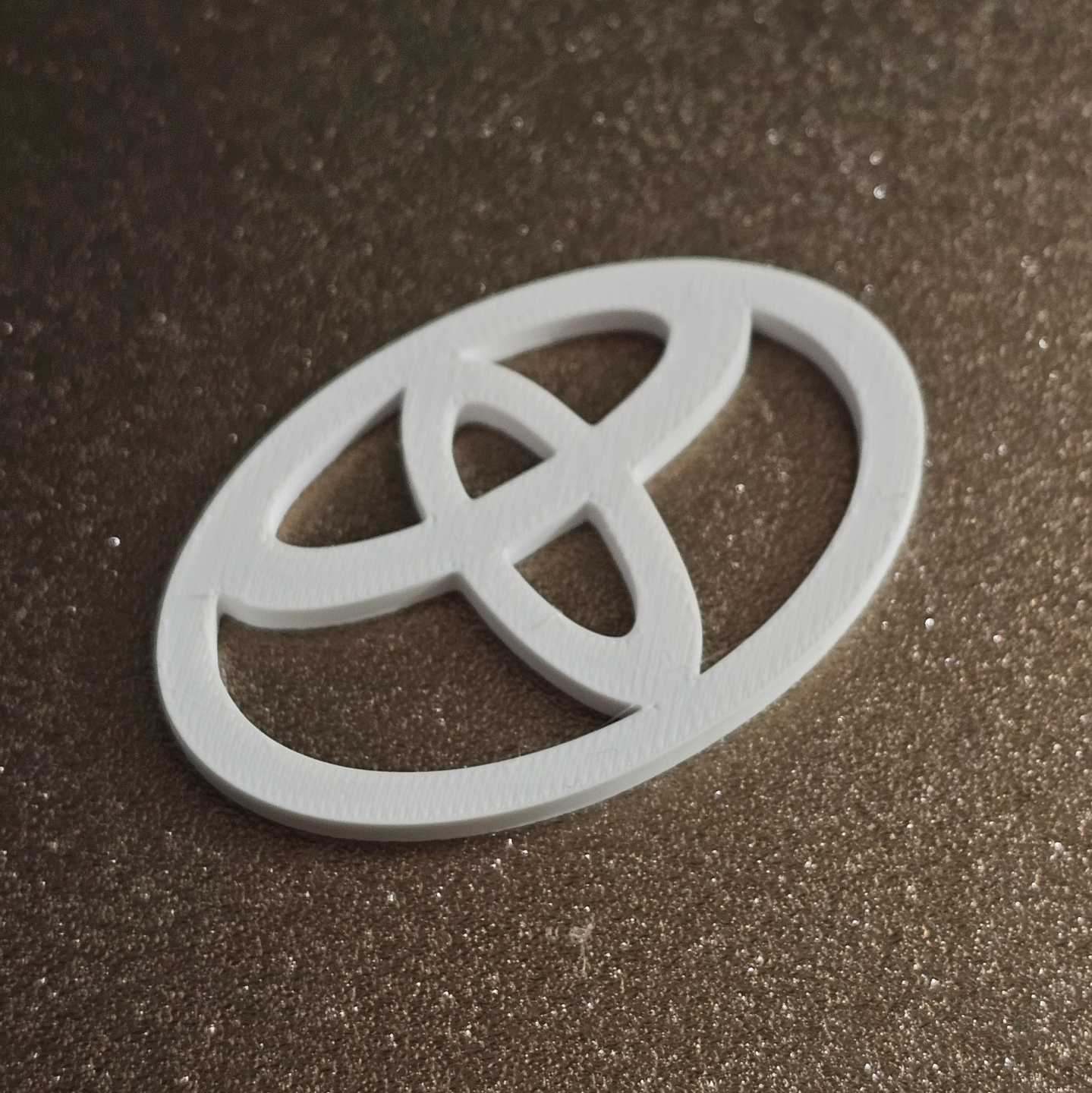 Toyota Emblem Logo - 3D Printed (No Text)