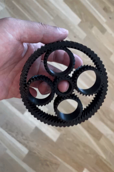 Fast Planetary Gear Spinner w/ gear ratio 4.8:1