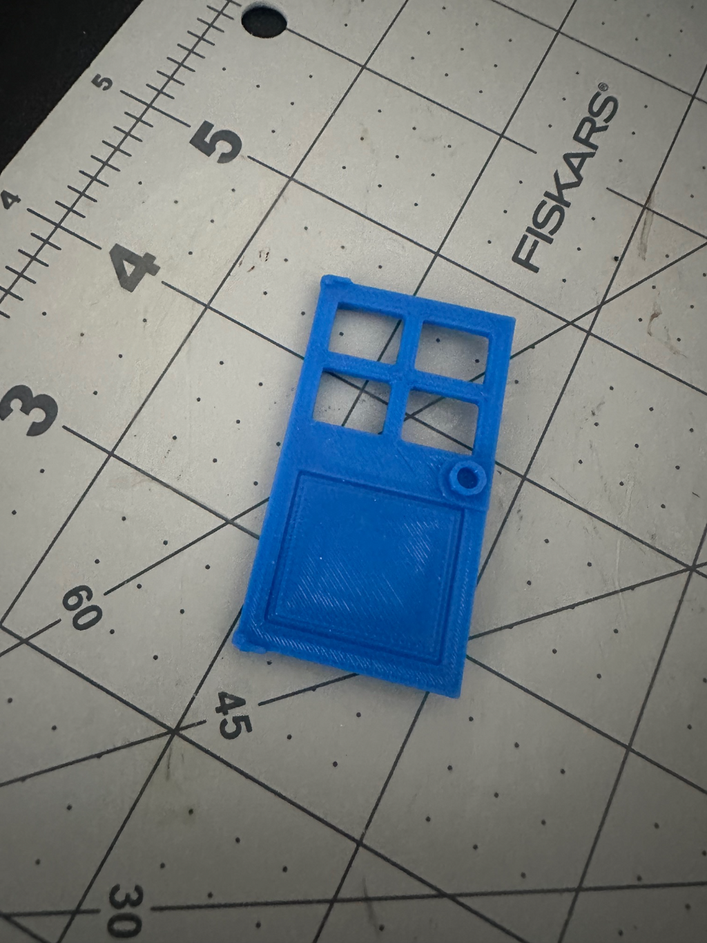 L*go Brick Door 4 Panes and Stud Handle 60623