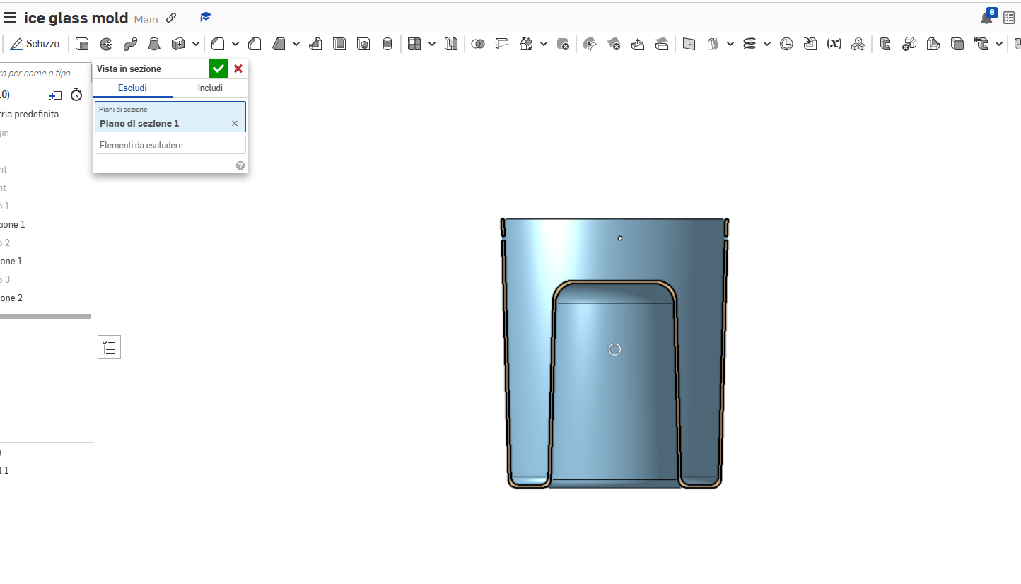 Ice glass mold