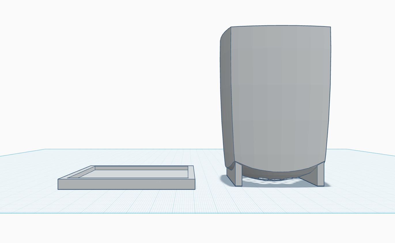 Toothbrush Holder Cup w/ drain holes - No Supports