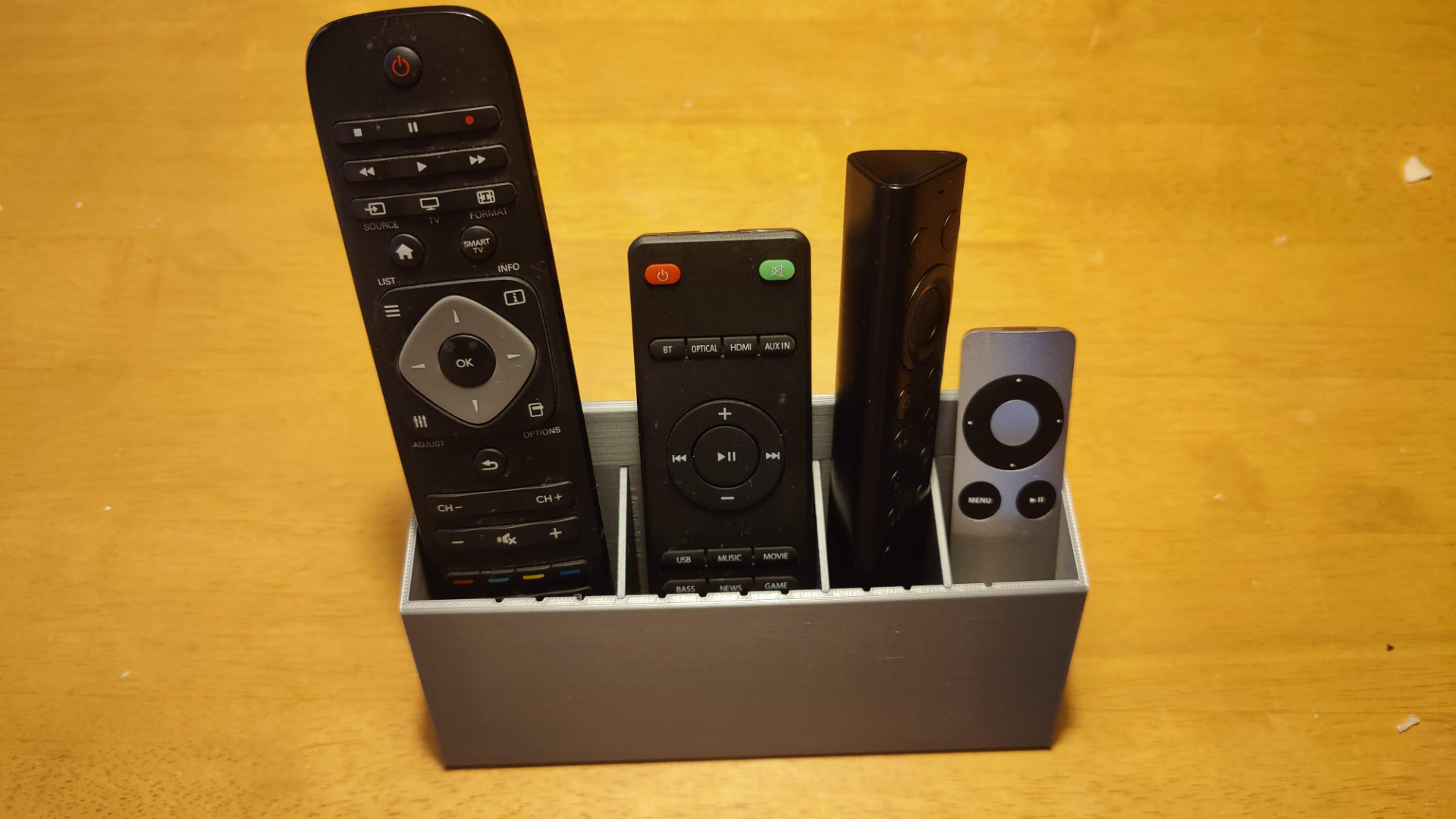 Remote Control Stand with adjustable dividers