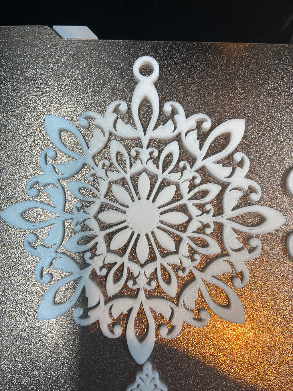 Christmas tree snowflake decorations