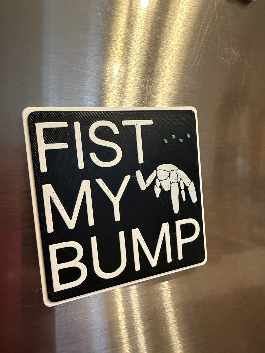 Fist My Bump Magnet - Four 8x3 magnets