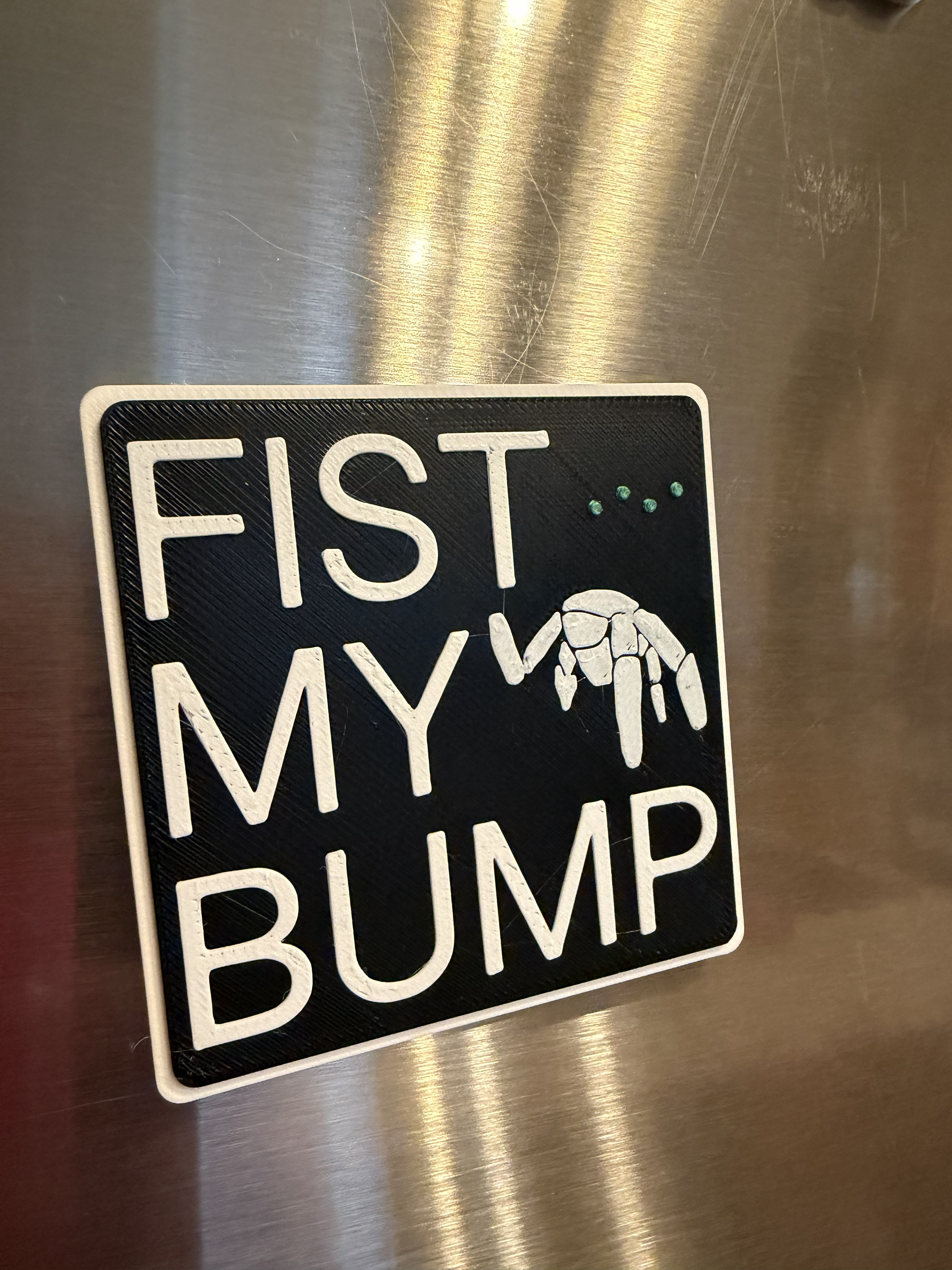 Fist My Bump Magnet - Four 8x3 magnets