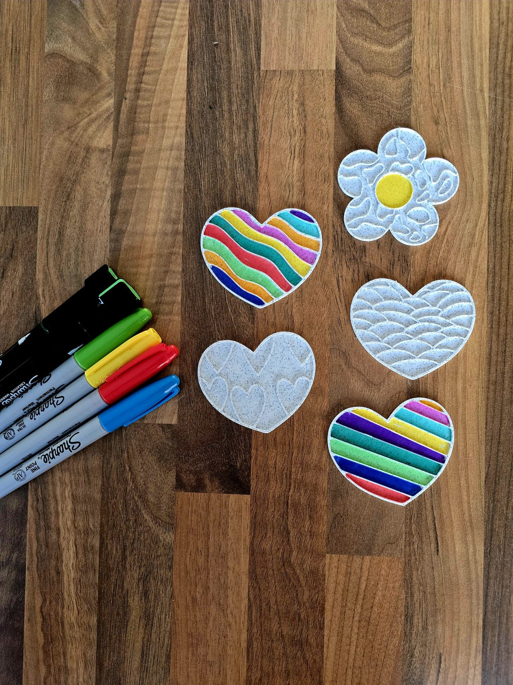 Cute Love Motherdays DIY Craft Coloring Set Heart