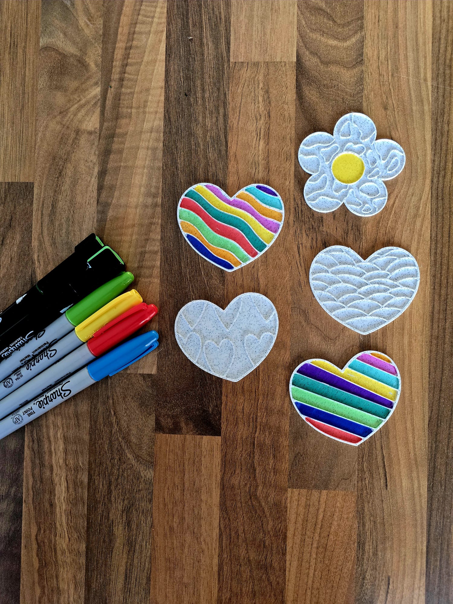 Cute Love Motherdays DIY Craft Coloring Set Heart