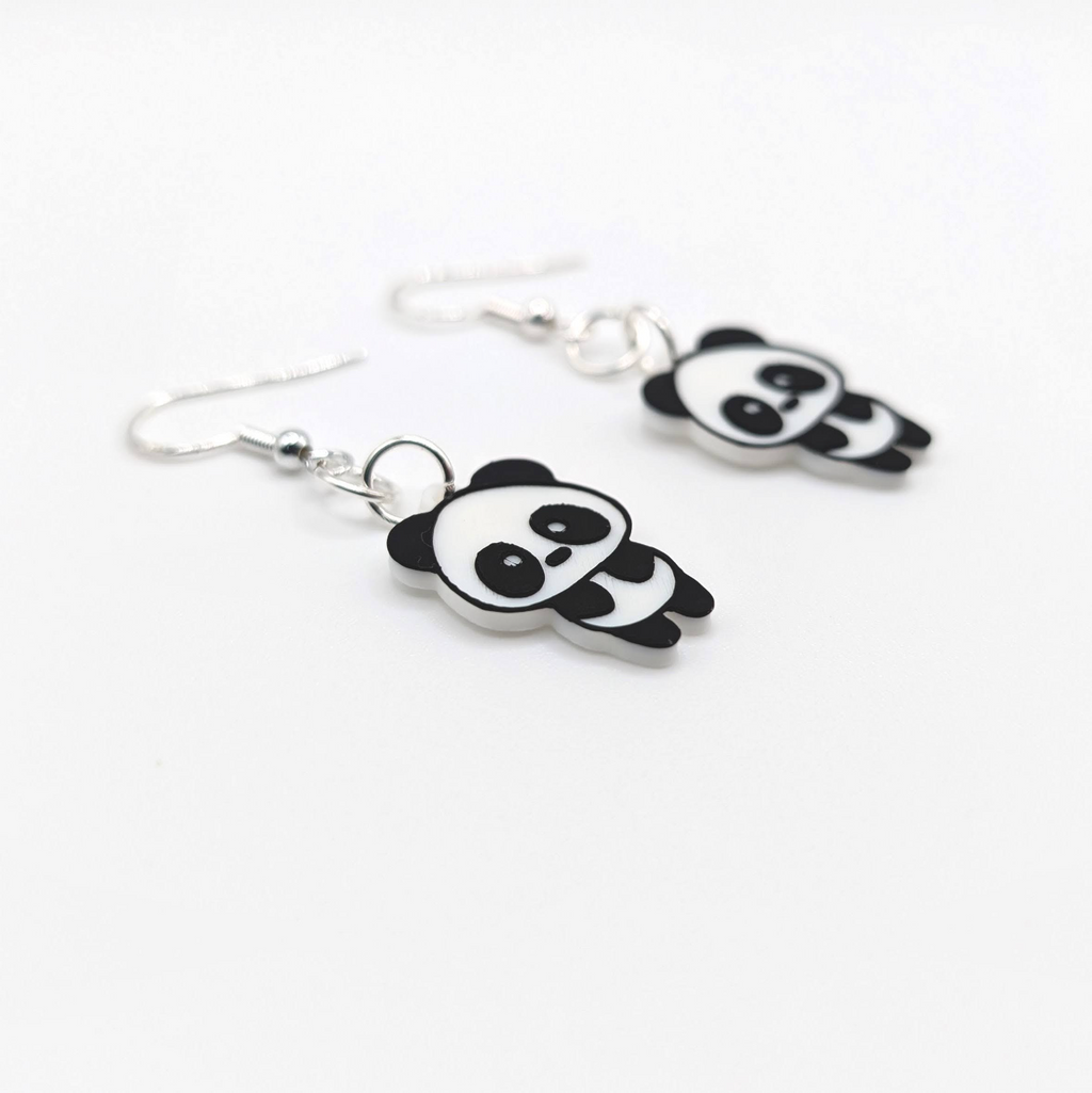 Cute Tiny Panda Earrings - Panda 5 by Amanda Roos