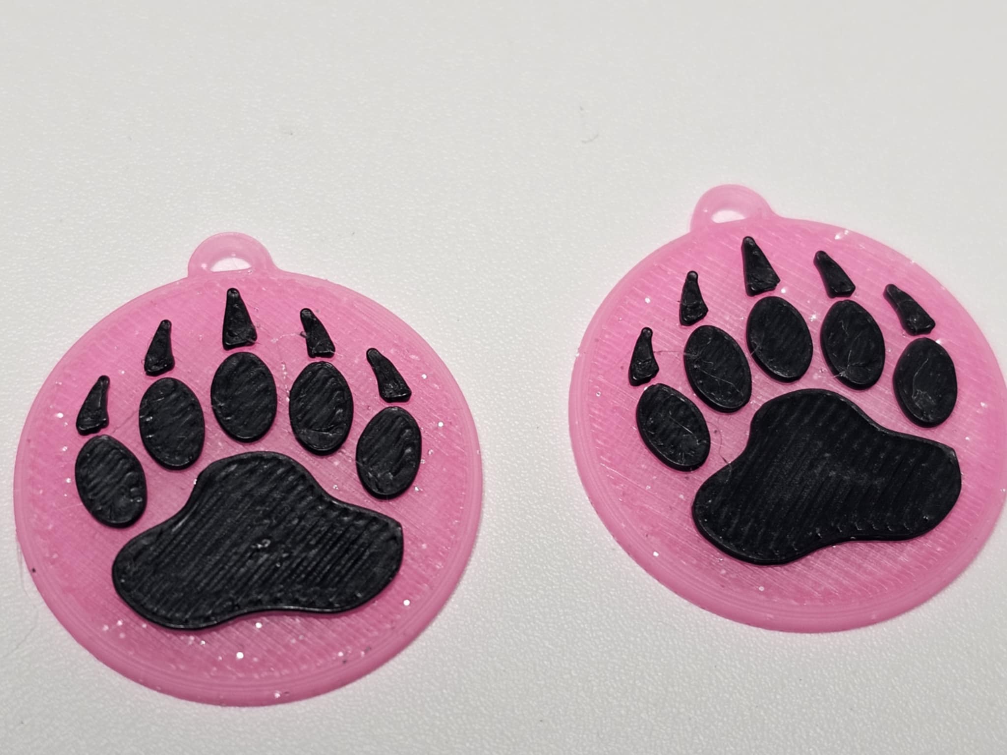 Round Paw Earrings