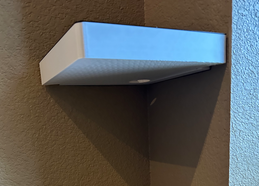 floating corner shelf