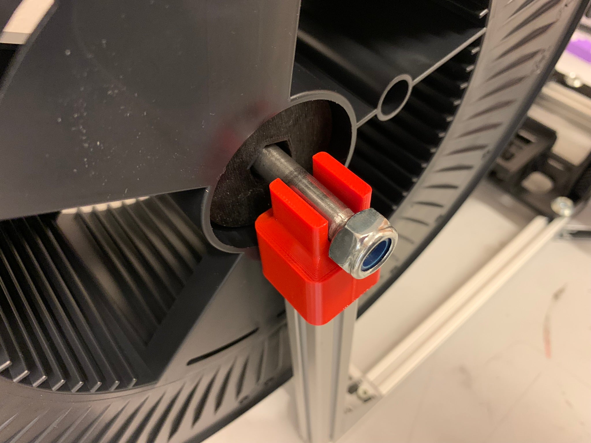 Filament holder - axis 12mm for use on a 20x20 profile / f3d included