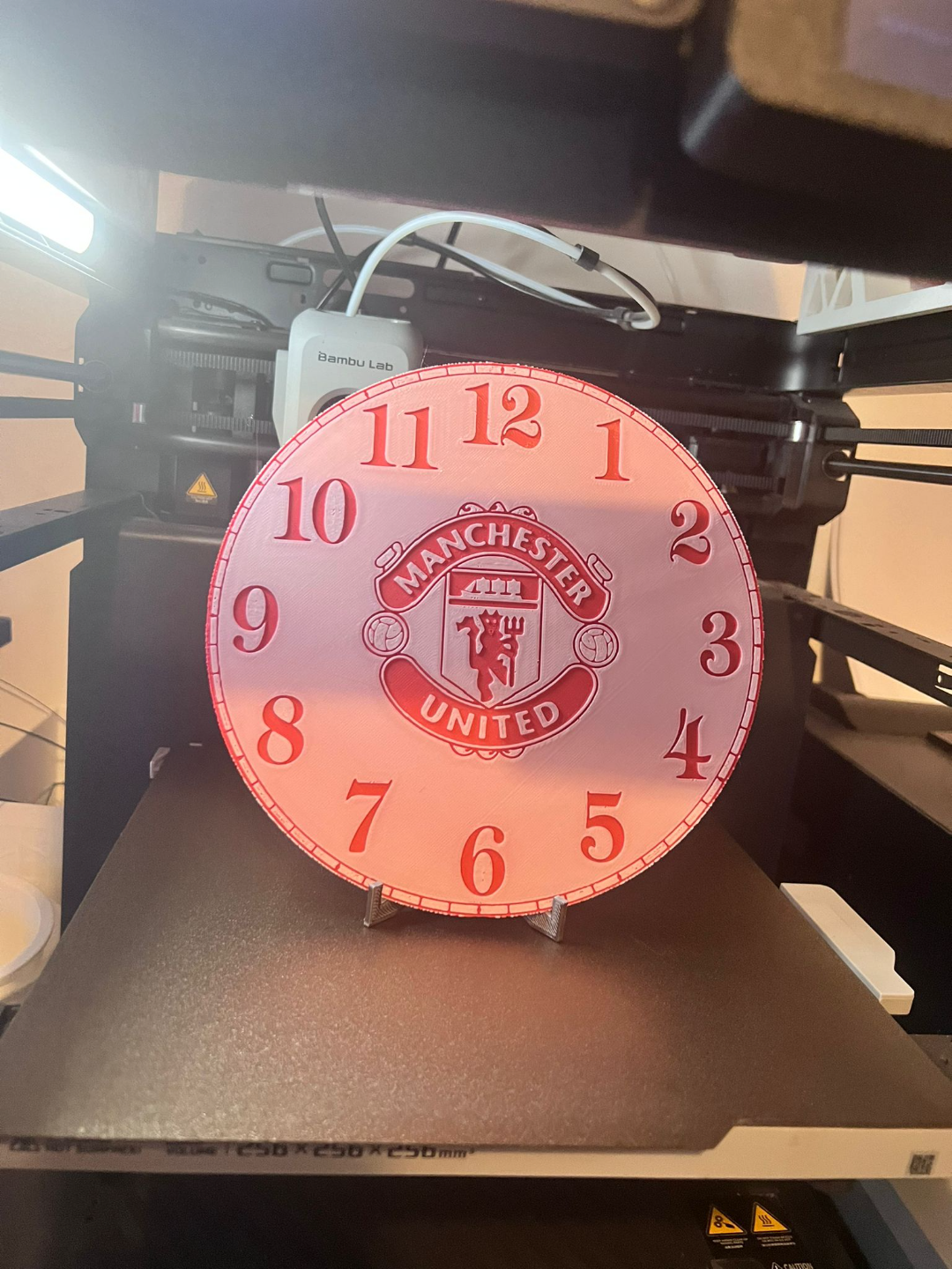 manchester united hueforge clock face