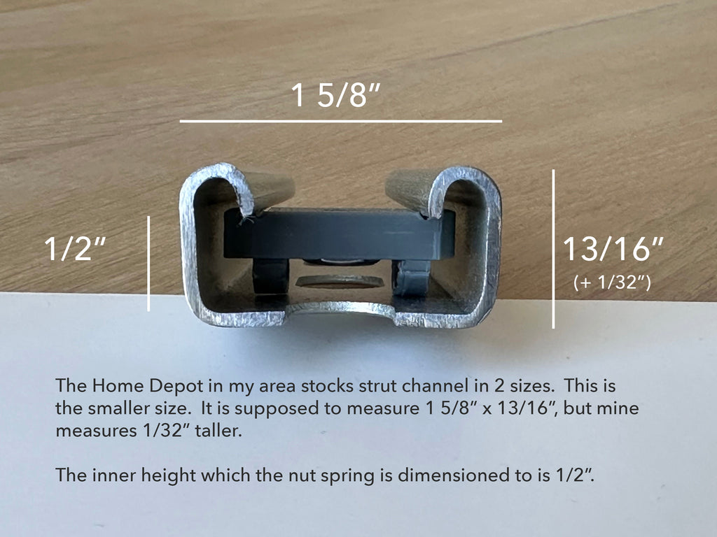 1/4" Strut / Unistrut Channel Nut (v1)