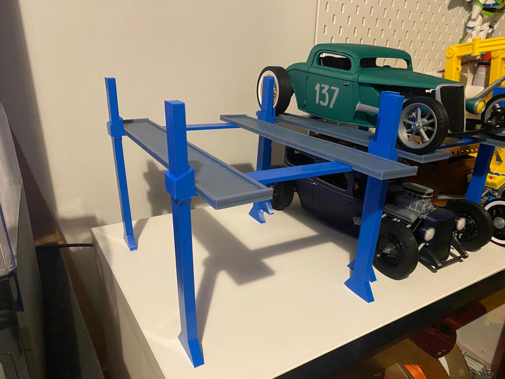 1/12 Scale Model Car Lift (Scalable Design)