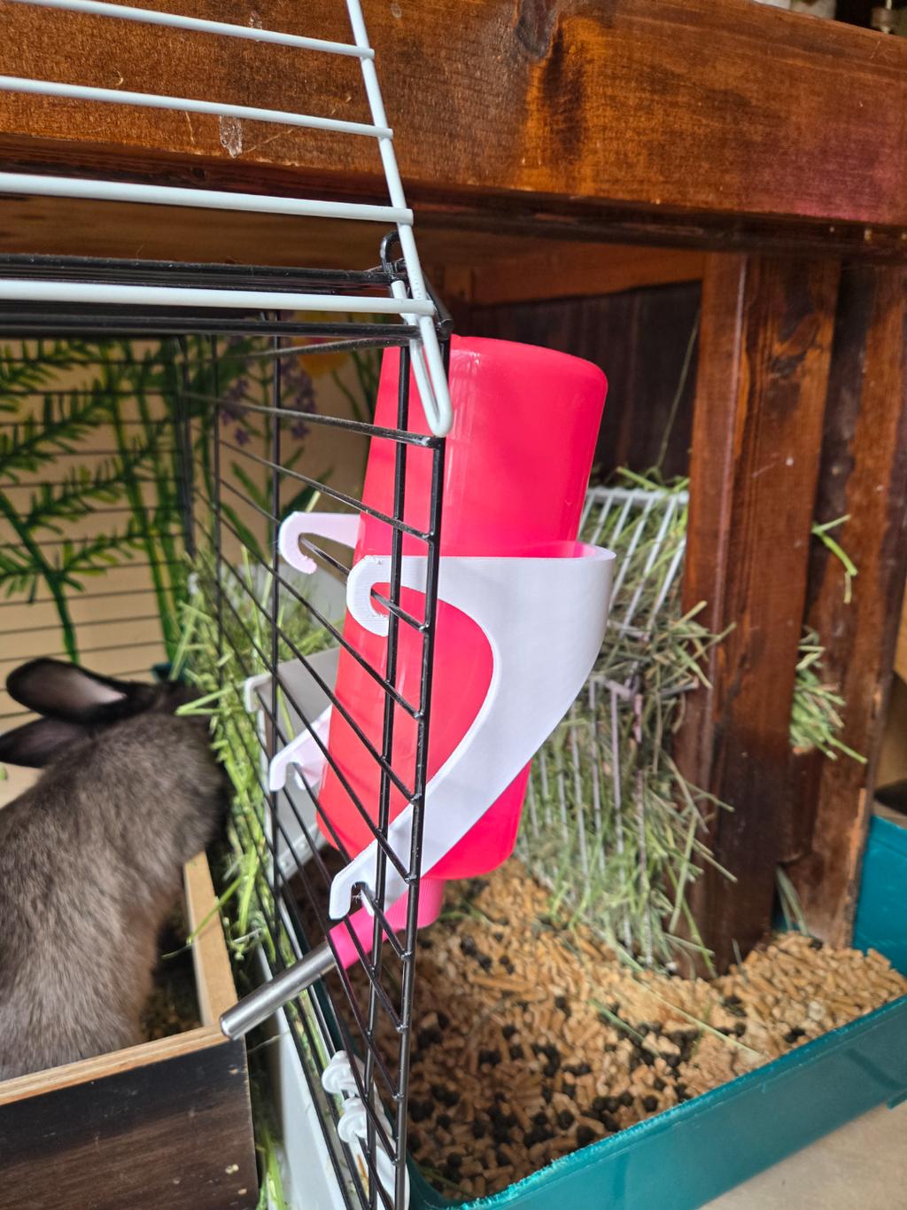 Pet Cage Water Bottle Holder