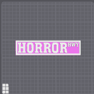 Bookshelf Sign – Horror Hwy – Street Sign