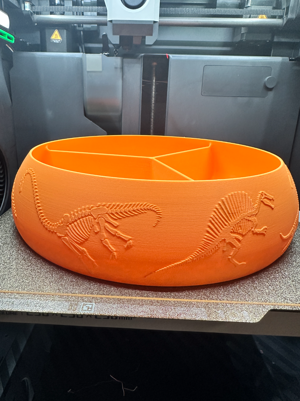 Dinosaur bone catch all snack bowl