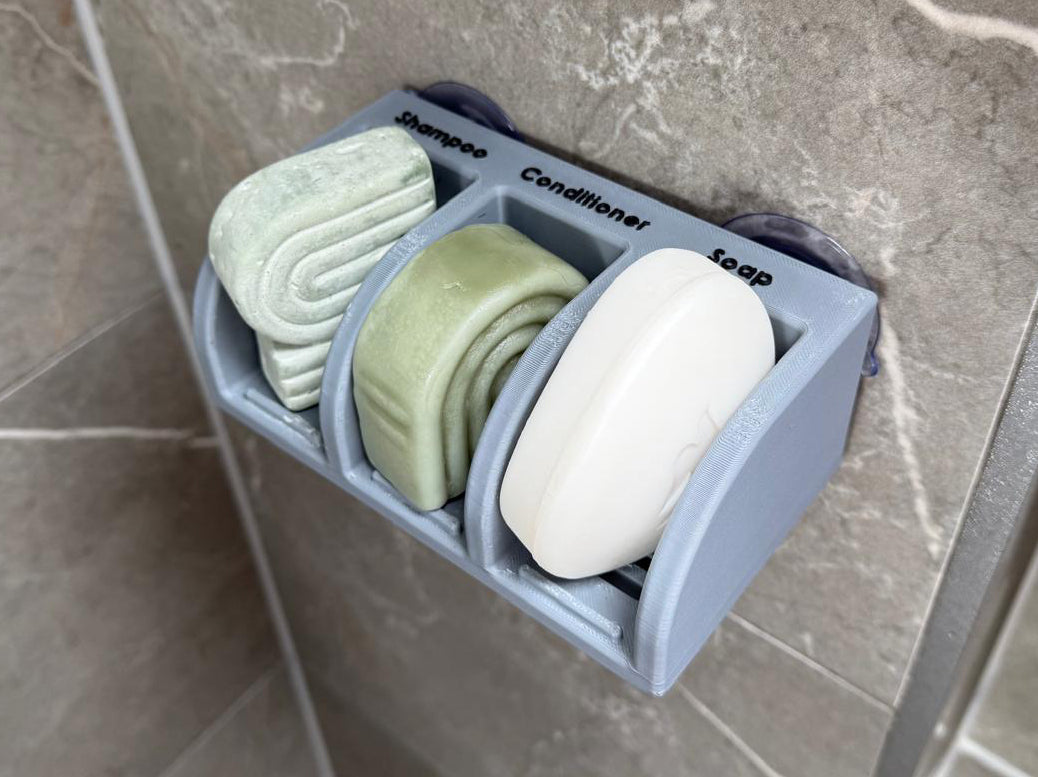 3 part Soap dish