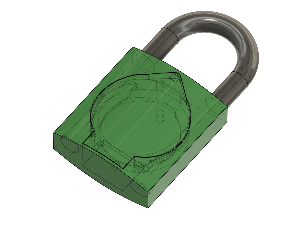 Airlock (padlock with airtag)